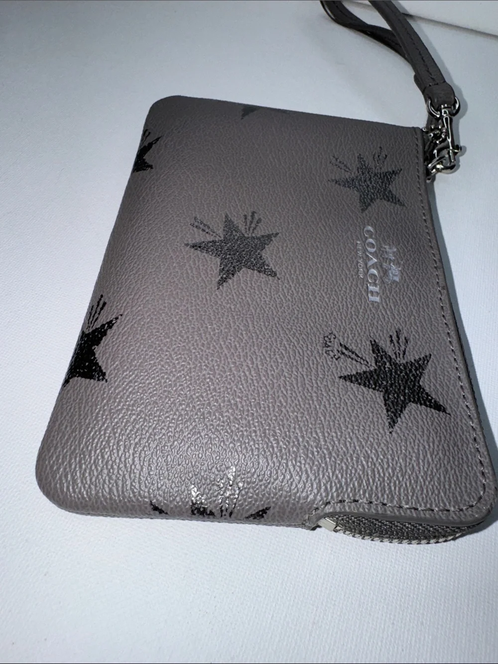 Coach Gray Star Wristlet